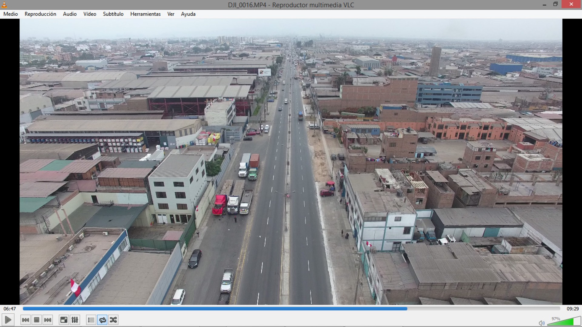 Video aéreo Av. Argentina - Lima